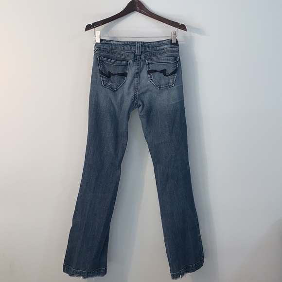 Refuge boot leg jeans minimal distressed stretch - Picture 7 of 7